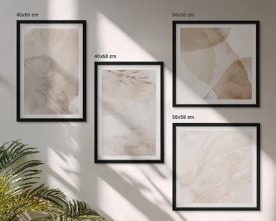 Set de cuadros modernos para salón Pinturas de acuarela con texturas bohemias