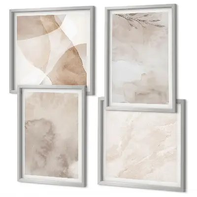 Set de cuadros modernos para salón con diseños de pinturas de acuarela de estilo bohemio