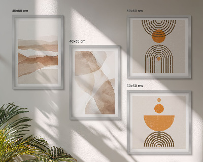 Galería de pared Estructuras matizan el minimalismo