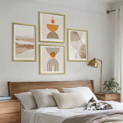 Galería de pared estructuras que matizan el estilo minimalista