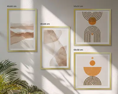 Galería de pared estructuras que matizan el estilo minimalista