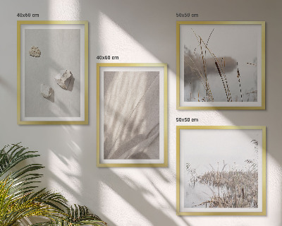 Set de 4 cuadros para salón Primeros planos de la estructura de estilo bohemio