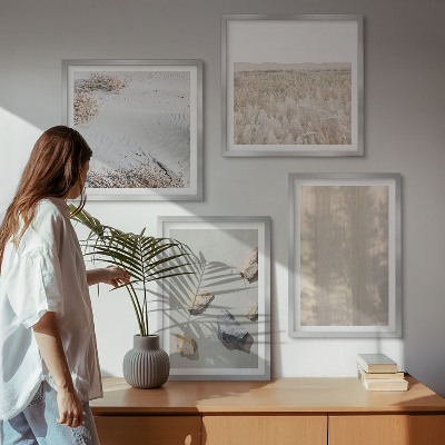 Galería de pared Texturas naturales de estilo bohemio