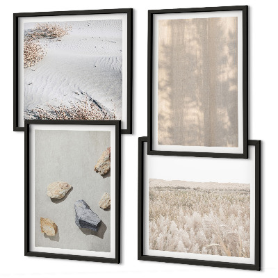 Galería de pared Texturas naturales de estilo bohemio