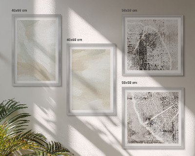 Set de cuadros modernos para salón Textura de pintura minimalista