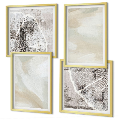 Set de cuadros modernos para salón Textura de pintura minimalista