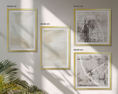 Set de cuadros modernos para salón Textura de pintura minimalista
