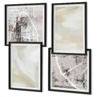 Set de cuadros modernos para salón Textura de pintura minimalista