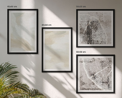 Set de cuadros modernos para salón Textura de pintura minimalista