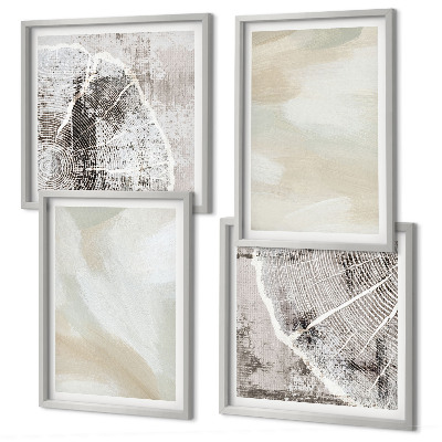 Set de cuadros modernos para salón Textura de pintura minimalista