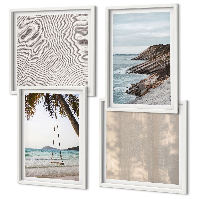 Galería de pared Vistas de la playa en verano