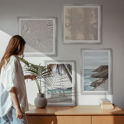 Galería de pared Vistas de la playa en verano