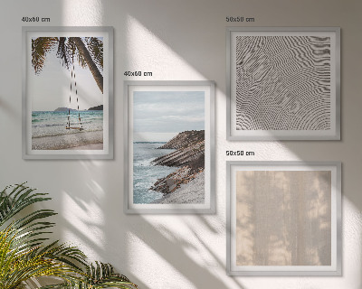 Galería de pared Vistas de la playa en verano