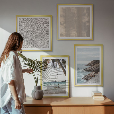 Galería de pared Vistas de la playa en verano