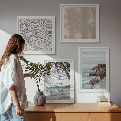 Galería de pared Vistas de la playa en verano