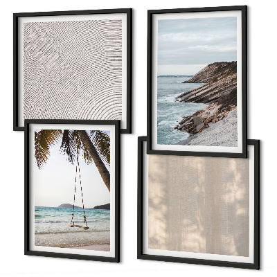 Galería de pared Vistas de la playa en verano