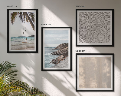 Galería de pared Vistas de la playa en verano