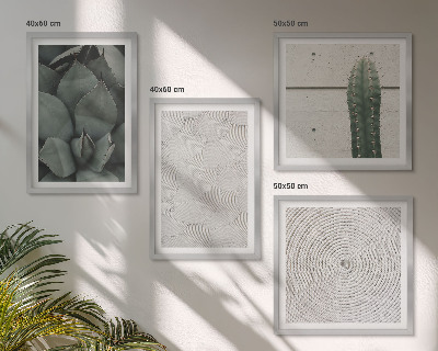 Set de cuadros modernos para salón Texturas veraniegas de los trópicos