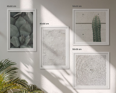 Set de cuadros modernos para salón Texturas veraniegas de los trópicos