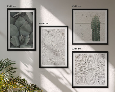 Set de cuadros modernos para salón Texturas veraniegas de los trópicos