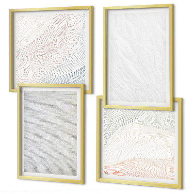 Galería de pared Estructuras brillantes, patrones de arena
