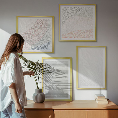 Galería de pared Estructuras brillantes, patrones de arena