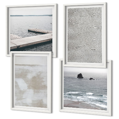 Galería de pared Diseño abstracto con texturas modernas