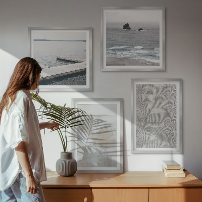 Galería de pared Diseño abstracto con texturas modernas