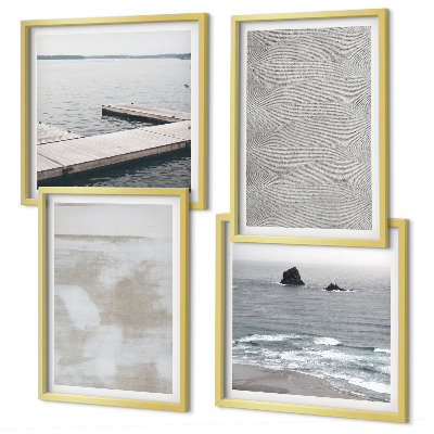 Galería de pared Diseño abstracto con texturas modernas