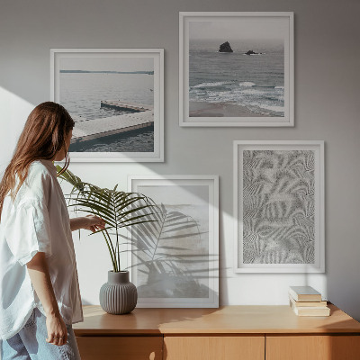 Galería de pared Diseño abstracto con texturas modernas