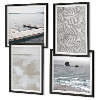 Galería de pared Diseño abstracto con texturas modernas