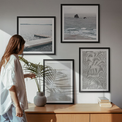 Galería de pared Diseño abstracto con texturas modernas
