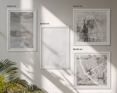 Set de cuadros modernos para salón Formas modernas abstractas