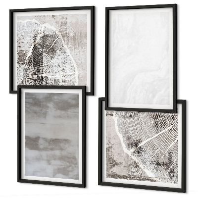 Set de cuadros modernos para salón Formas modernas abstractas