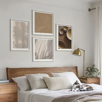 Galería de pared estructuras y texturas minimalistas