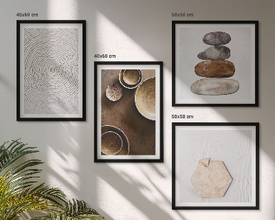 Set de cuadros modernos para salón Texturas en el arte moderno