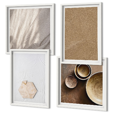 Galería de pared Texturas cálidas minimalistas