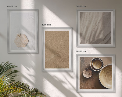 Galería de pared Texturas cálidas minimalistas