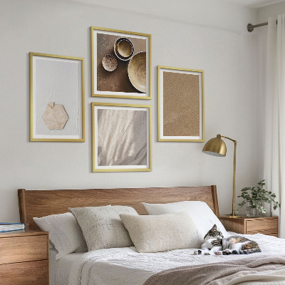 Galería de pared Texturas cálidas minimalistas