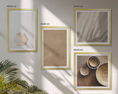 Galería de pared Texturas cálidas minimalistas