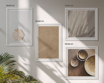 Galería de pared Texturas cálidas minimalistas