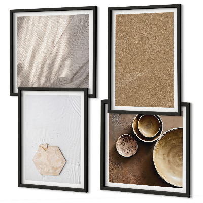 Galería de pared Texturas cálidas minimalistas