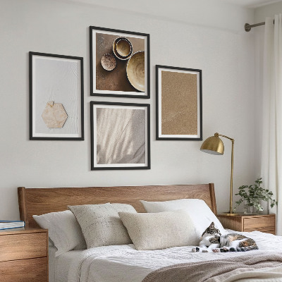 Galería de pared Texturas cálidas minimalistas
