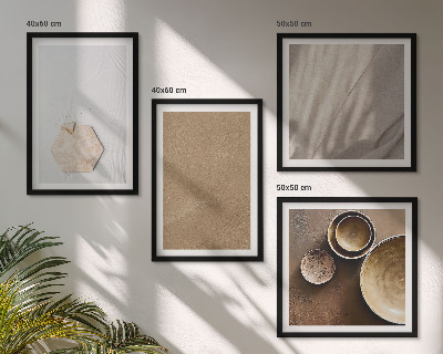 Galería de pared Texturas cálidas minimalistas
