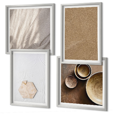 Galería de pared Texturas cálidas minimalistas