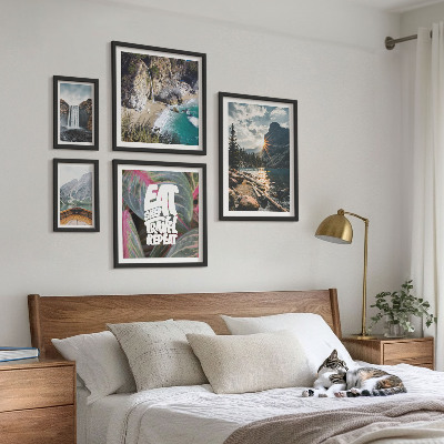 Conjunto de cuadros decorativos Paisajes de cascadas de montaña