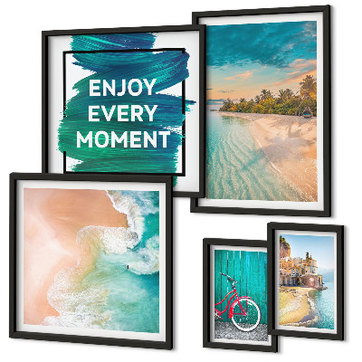 Conjunto de cuadros decorativos Ambiente vacacional