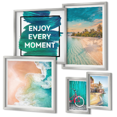 Conjunto de cuadros decorativos Ambiente vacacional