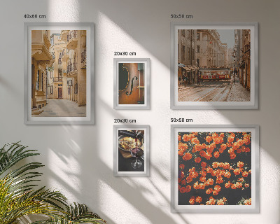 Conjunto de cuadros decorativos Calles encantadoras llenas de sabores