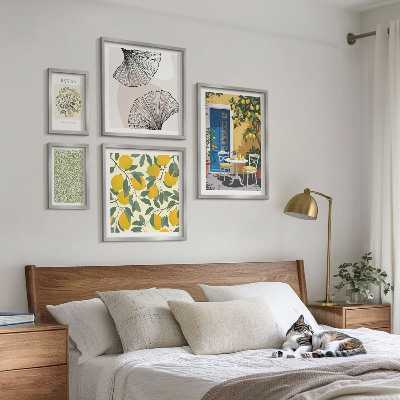 Conjunto de cuadros decorativos Elegantes motivos vegetales